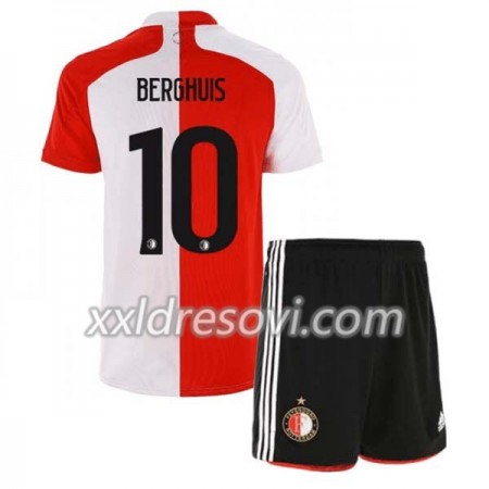 Feyenoord Rotterdam Steven Berghuis 10 Domaći Dječji Komplet Dresovi za Nogomet 2020-2021 (+ kratke hlače)